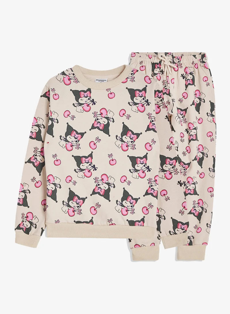 سانريو سويتشيرت وبنطال رياضي أطفال ميكي ماوس